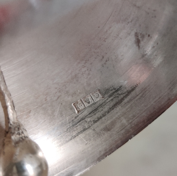 Lotus Flower Hand Bell Sterling Silver - Picture 9 of 12